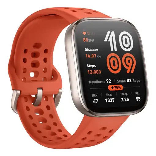 Amazfit Bip 6 Red 5 cm (1.97") AMOLED Digital 390 x 450 Pixeles Pantalla táctil Or