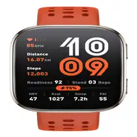 Amazfit Bip 6 Red 5 cm (1.97") AMOLED Digital 390 x 450 Pixeles Pantalla táctil Or