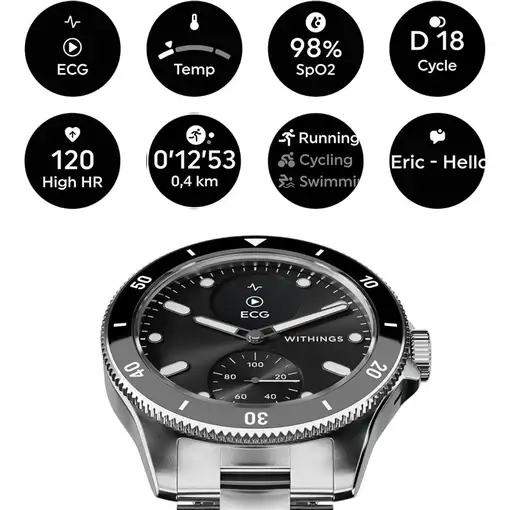 Smartwatch Withings ScanWatch Nova (0.63'')