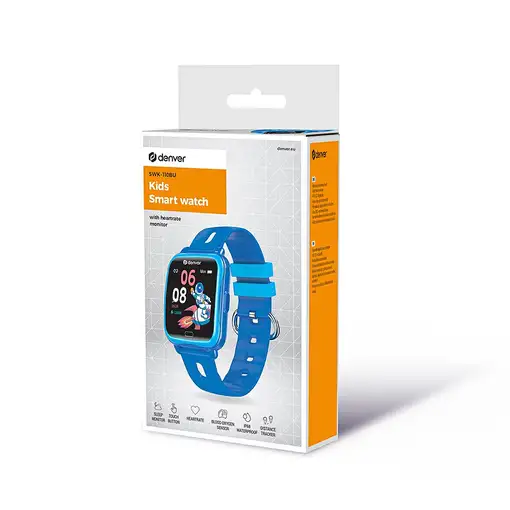 Denver SWK-110BU Relojes inteligentes y deportivos 3,56 cm (1.4'') Digital Azul