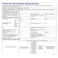 Frigorifico Combi Infiniton FGC-250B, 230 Litros, 168 cm, E, DEFROST, Blanco
