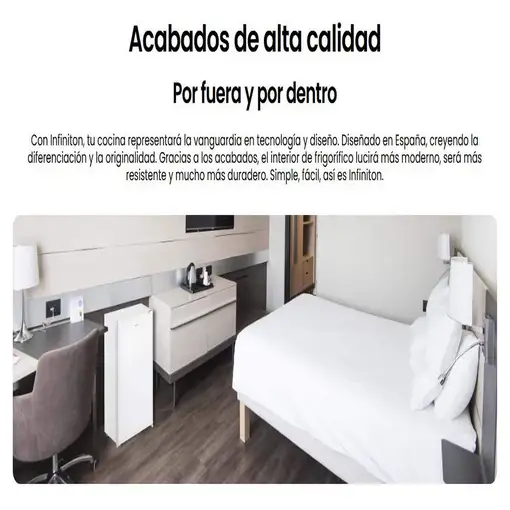 Frigorifico Una Puerta CL-92L8WEV, 88 l, 83 cm, Ciclico, E, Blanco