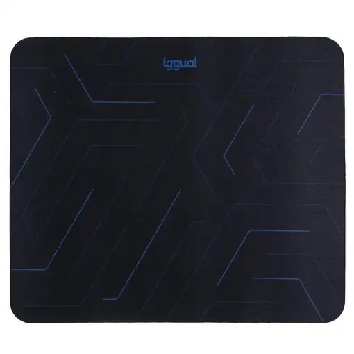 iggual Hexa-2 Alfombrilla de ratón para juegos Negro, Azul