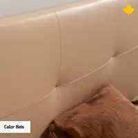 Cabecero de Cama Tapizado 135cm | Beige | Directo a suelo sin agujeros | Descansin