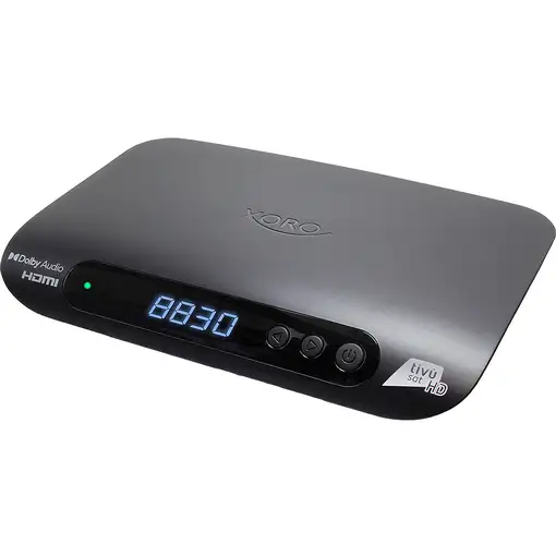 Xoro HRS 8830 descodificador para televisor Ethernet (RJ-45), Satélite Full HD Neg