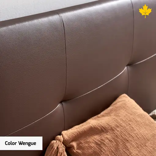 Cabecero de Cama Tapizado 105cm | Wengue | Directo a suelo sin agujeros |Descansin
