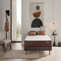 Base Tapizada Gris Con Patas | Medidas 90 x 200 | Base francesa Descansin