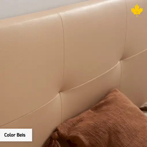 Cabecero de Cama Tapizado 160cm | Beige | Directo a suelo sin agujeros | Descansin