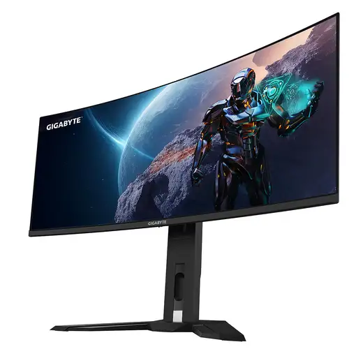 GIGABYTE Monitor de juegos curvo OLED WQHD MO34WQC de 34'' - 3440 x 1440, 175Hz, 0.
