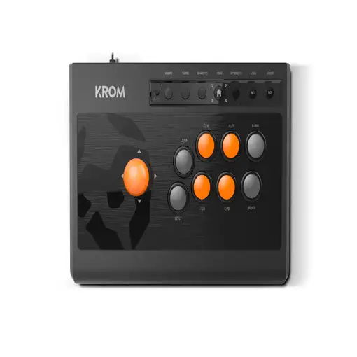 Krom Kumite Negro USB Panel de mandos tipo máquina recreativa Analógico/Digital Pl