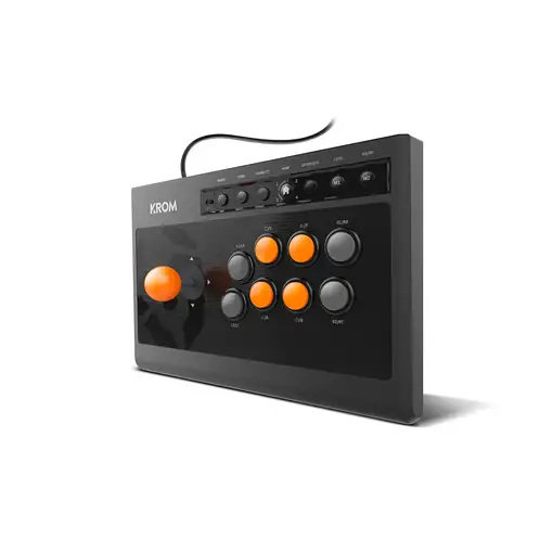 Krom Kumite Negro USB Panel de mandos tipo máquina recreativa Analógico/Digital Pl