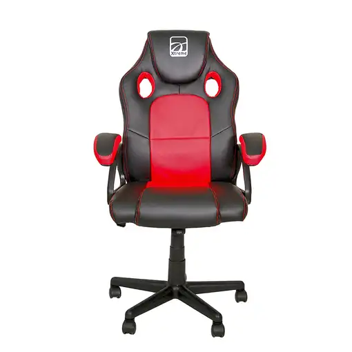 Xtreme MX12 KOR Silla para videojuegos de PC Asiento acolchado Negro, Rojo
