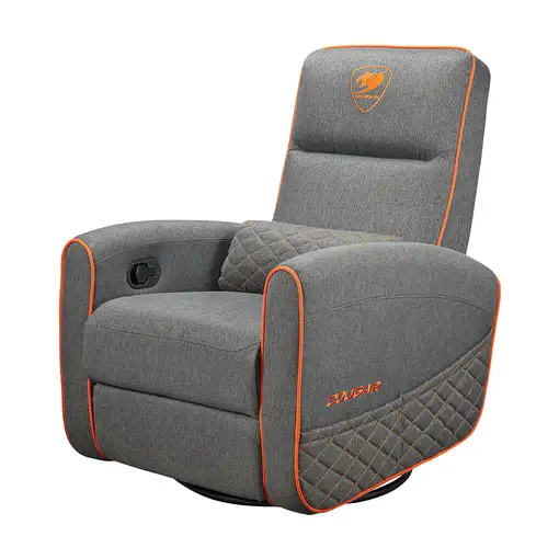 COUGAR Gaming CGR-FDF-GRO Butaca para jugar Asiento acolchado Gris, Naranja