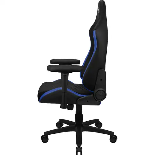 Aerocool CROWNBB Azul, Silla Gaming Ergonómica, Cojines Ajustables, Cuero Sintétic