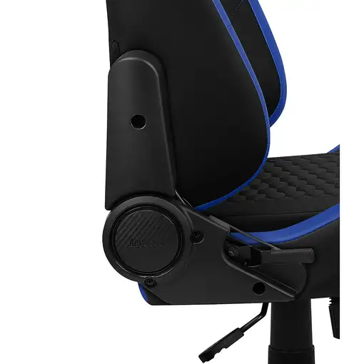 Aerocool CROWNBB Azul, Silla Gaming Ergonómica, Cojines Ajustables, Cuero Sintétic