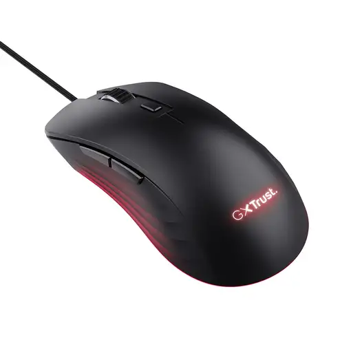 Trust GXT924 YBAR+ ratón Juego mano derecha USB tipo A Óptico 25600 DPI