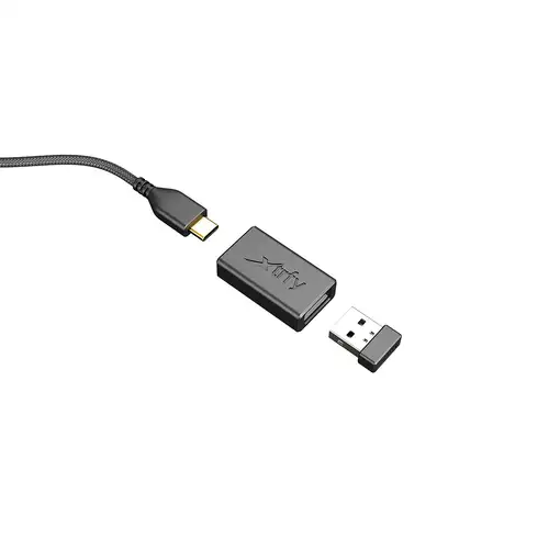 CHERRY XTRFY M42 RGB ratón Juego Ambidextro RF Wireless + USB Type-C Óptico 19000