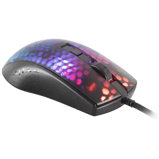 Mars Gaming MMR, Ratón Gaming RGB Chroma, Estructura Translúcida Ultra-ligera 58 g