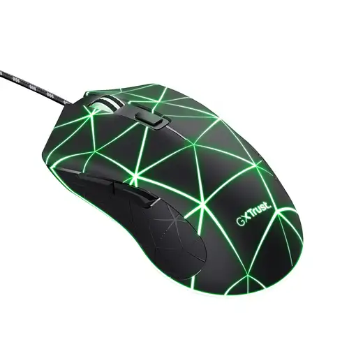 Trust GXT 133 Locx ratón Juego mano derecha USB tipo A Óptico 4000 DPI