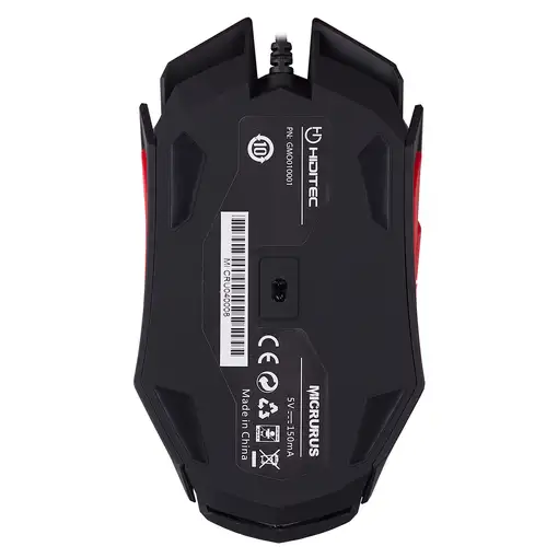 Hiditec MICRURUS ratón Juego mano derecha USB tipo A Laser 8100 DPI