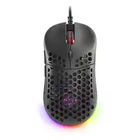 Mars Gaming MM55 Negro, Ratón Gaming RGB Chroma, Ultra-ligero 55g, 12800 DPI, Swit