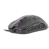 Mars Gaming MM55 Negro, Ratón Gaming RGB Chroma, Ultra-ligero 55g, 12800 DPI, Swit