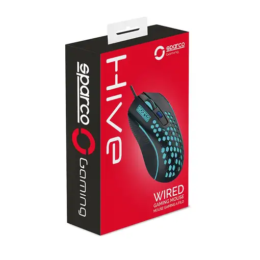 Sparco SPMOUSE ratón Juego mano derecha USB tipo A 3600 DPI