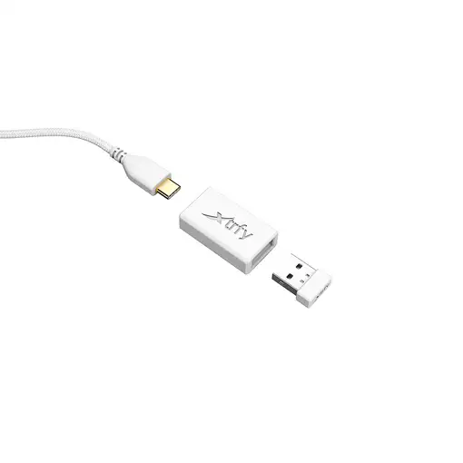 CHERRY XTRFY M42 RGB ratón Juego Ambidextro RF Wireless + USB Type-C Óptico 19000