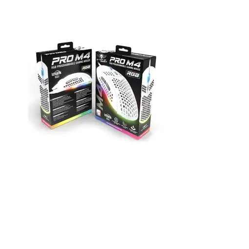 Spirit of Gamer PRO-M4 ARTIC ratón Juego mano derecha USB tipo A Óptico 12800 DPI
