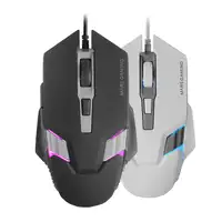 Mars Gaming MM024, Ratón Gaming RGB, Sensor Óptico 4000 DPI, Switches Mecánicos Hu
