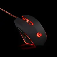 Gembird MUSG-001-R ratón Juego Ambidextro USB tipo A 2400 DPI