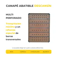Canape Abatible 90 x 190 cm | Color Beige | Con Subida A Domicilio | Descansin