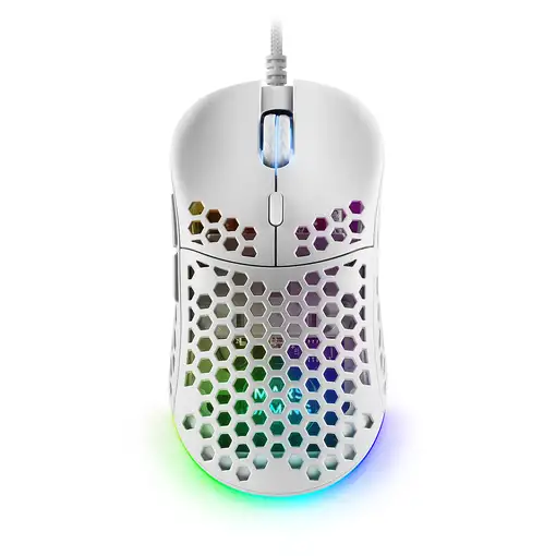 Mars Gaming MM55W, Ratón Inalámbrico Gaming RGB Chroma, Ultra-ligero 55 g, 12800 D