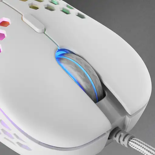 Mars Gaming MM55W, Ratón Inalámbrico Gaming RGB Chroma, Ultra-ligero 55 g, 12800 D
