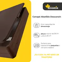 Canape Abatible 90 x 190 cm | Color Blanco | Con Subida A Domicilio | Descansin