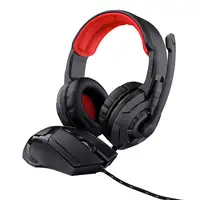 Trust 24761 auricular y casco Auriculares Alámbrico Diadema Juego Negro, Rojo