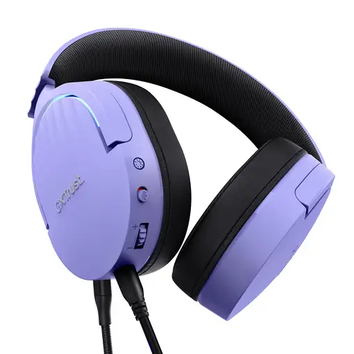 Trust GXT 490P FAYZO Auriculares Alámbrico Diadema Juego USB tipo A Negro, Púrpura