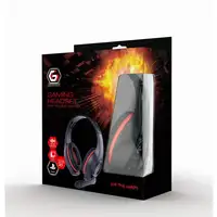 Gembird GHS-05-R auricular y casco Auriculares Alámbrico Diadema Juego Negro, Rojo