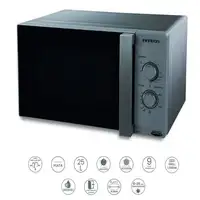 Microondas Infiniton MW-2511C, 25 Litros, 900 W, DEFROST, Plata