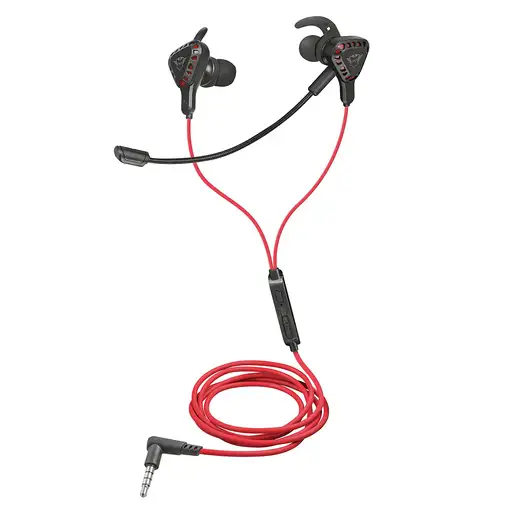 Trust TRU GXT 408 Auriculares Alámbrico Dentro de oído Juego Negro, Rojo
