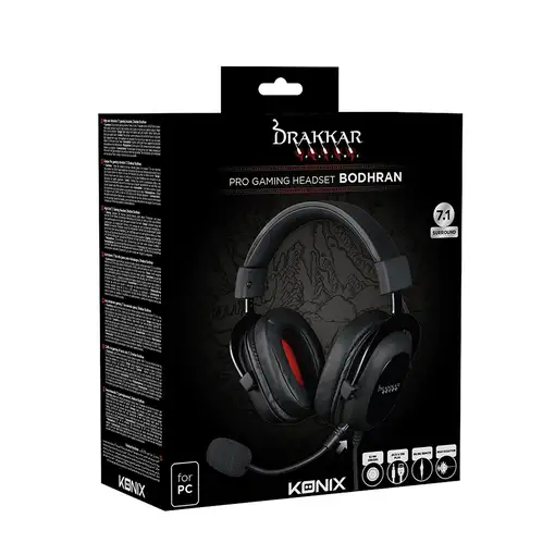 Konix Drakkar KX DKP 7.1HYBRID BODHRAN HEADSET Auriculares Alámbrico Diadema Juego