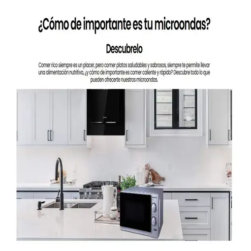 Microondas Infiniton MW-A20GG, 20 Litros, 700 W, Grill, Plata