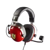 Thrustmaster T.Racing Auriculares Alámbrico Diadema Juego Negro, Rojo, Acero inoxi
