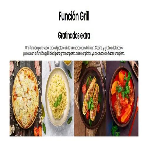 Microondas INFINITON MW-A20BGL, 20 Litros, 700 W, Grill, Pantalla Led, Blanco