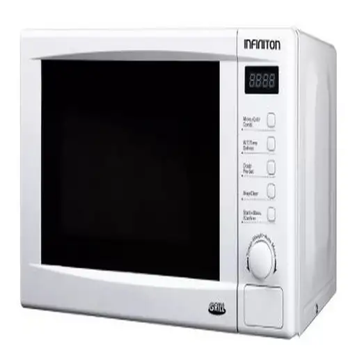 Microondas INFINITON MW-A20BGL, 20 Litros, 700 W, Grill, Pantalla Led, Blanco