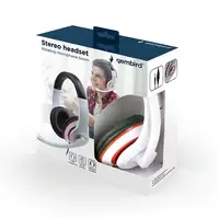 Gembird MHS-03-WTRDBK auricular y casco Auriculares Alámbrico Diadema Juego Negro,