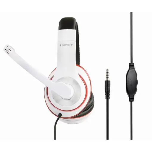 Gembird MHS-03-WTRDBK auricular y casco Auriculares Alámbrico Diadema Juego Negro,