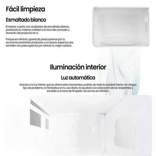 Microondas Infiniton MW-20CT5, 20 Litros, 700 W, DEFROST, Blanco