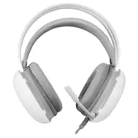 Mars Gaming MH-GLOW Blanco, Auriculares 360° Full Chroma RGB Flow, Micrófono Cance
