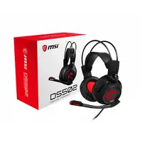MSI DS502 Auriculares Alámbrico Diadema Juego Negro, Rojo MSI DS502 Auriculares Alámbrico Diadema Juego Negro, Rojo